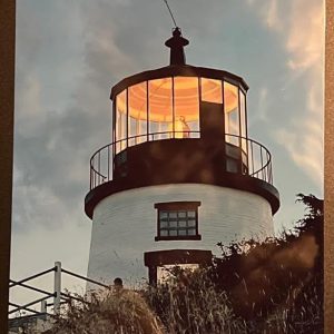 Owl's Head Lighthouse Maine daylight metal wall art