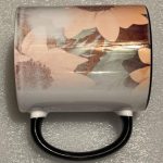 Sunflower 11 ounce mug with black handle